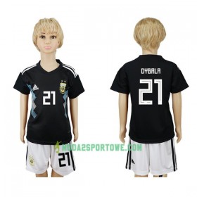 Koszulka Argentyna Dybala 21 Dziecięcy Mistrzostwa Świata 2018 Wyjazdowe Stroje Piłkarskie